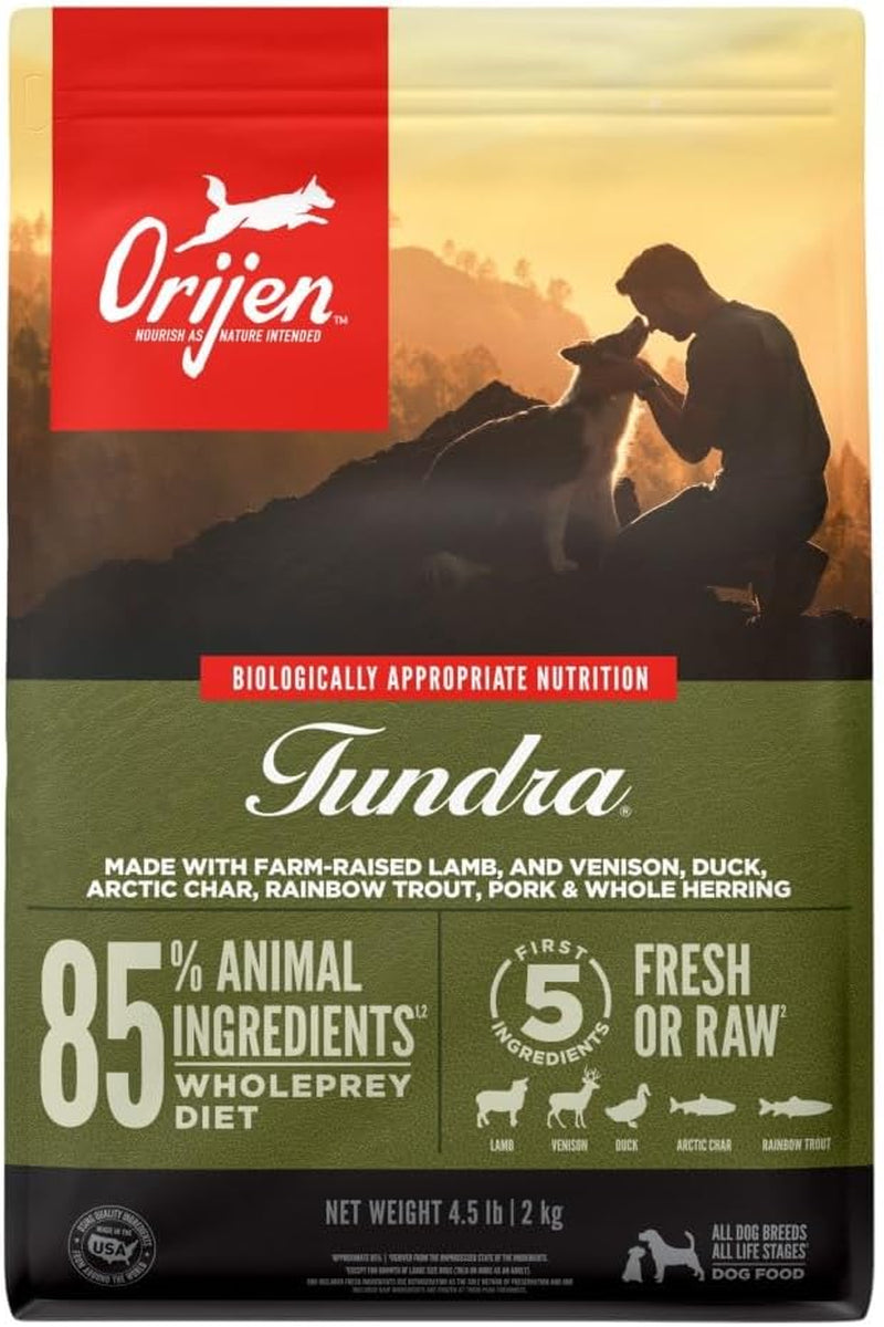 ORIJEN REGIONAL RED Dry Dog Food, Grain Free and Poultry Free Dog Food, Fresh or Raw Ingredients, 13Lb