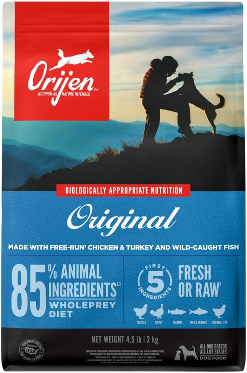 ORIJEN REGIONAL RED Dry Dog Food, Grain Free and Poultry Free Dog Food, Fresh or Raw Ingredients, 13Lb