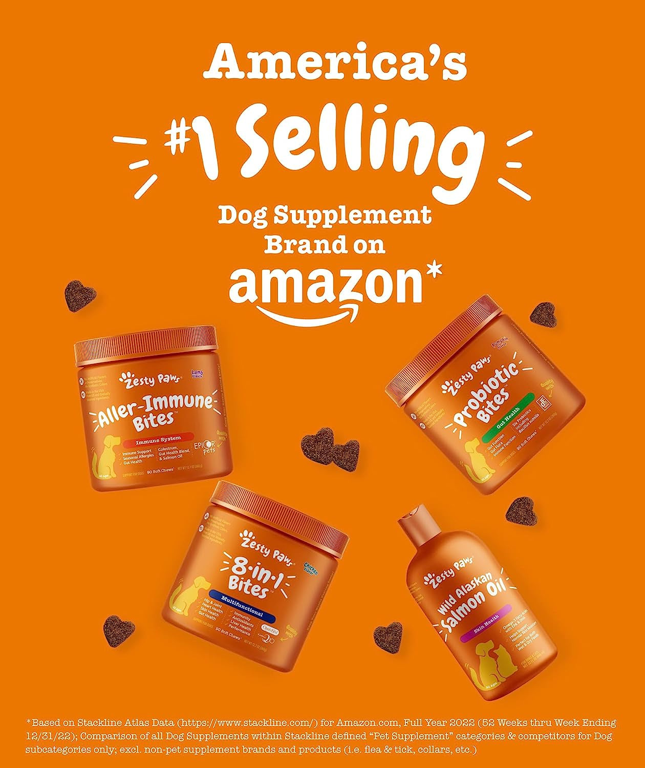 Zesty Paws Omega 3 Alaskan Fish Oil Chew Treats for Dogs - with Alaskomega for EPA & DHA Fatty Acids - Hip & Joint Support + Skin & Coat Chicken Flavor (90 Soft Chews)