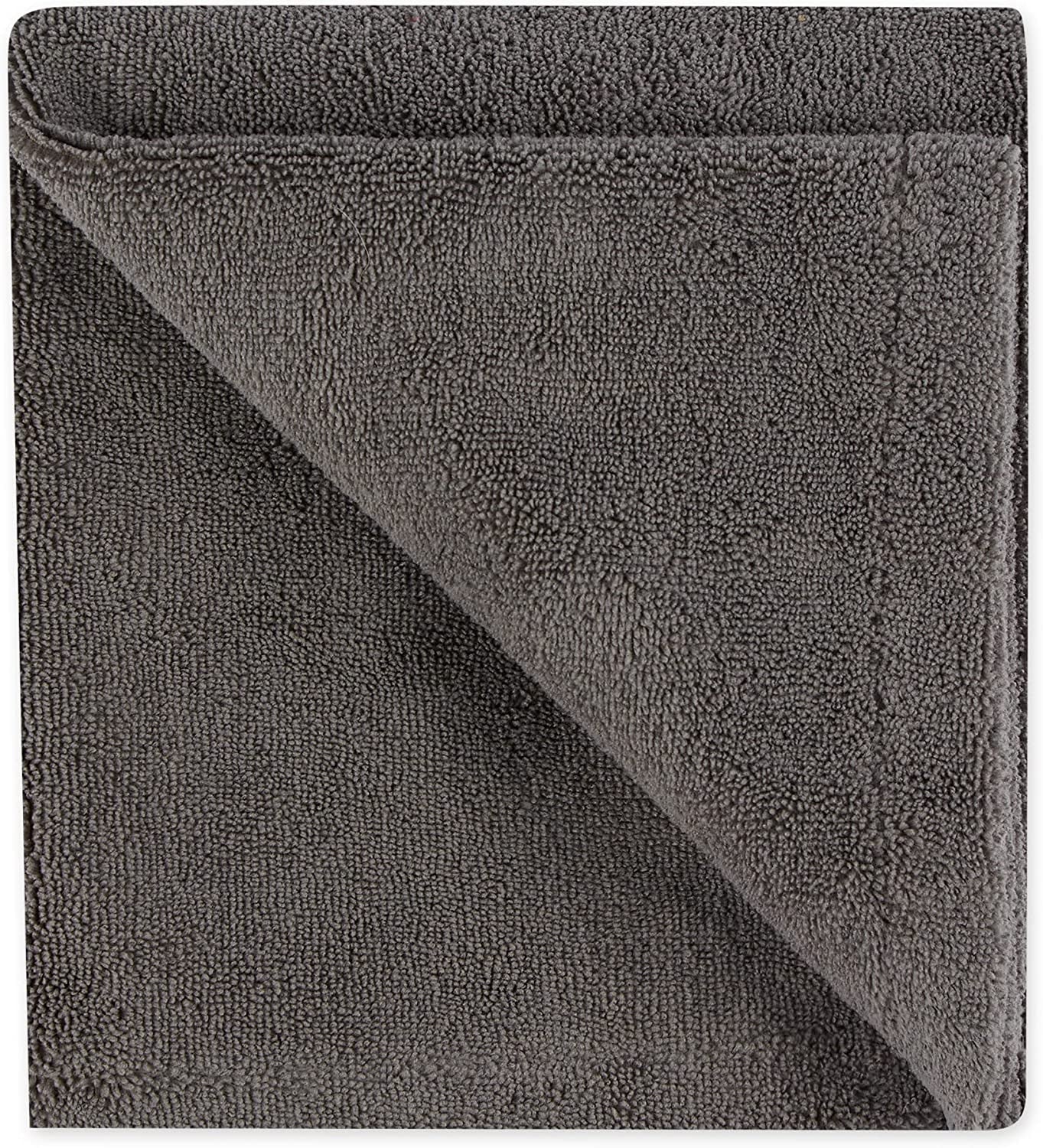 Bone Dry Pet Grooming Towel Collection Absorbent Microfiber X-Large, 41X23.5", Embroidered Gray