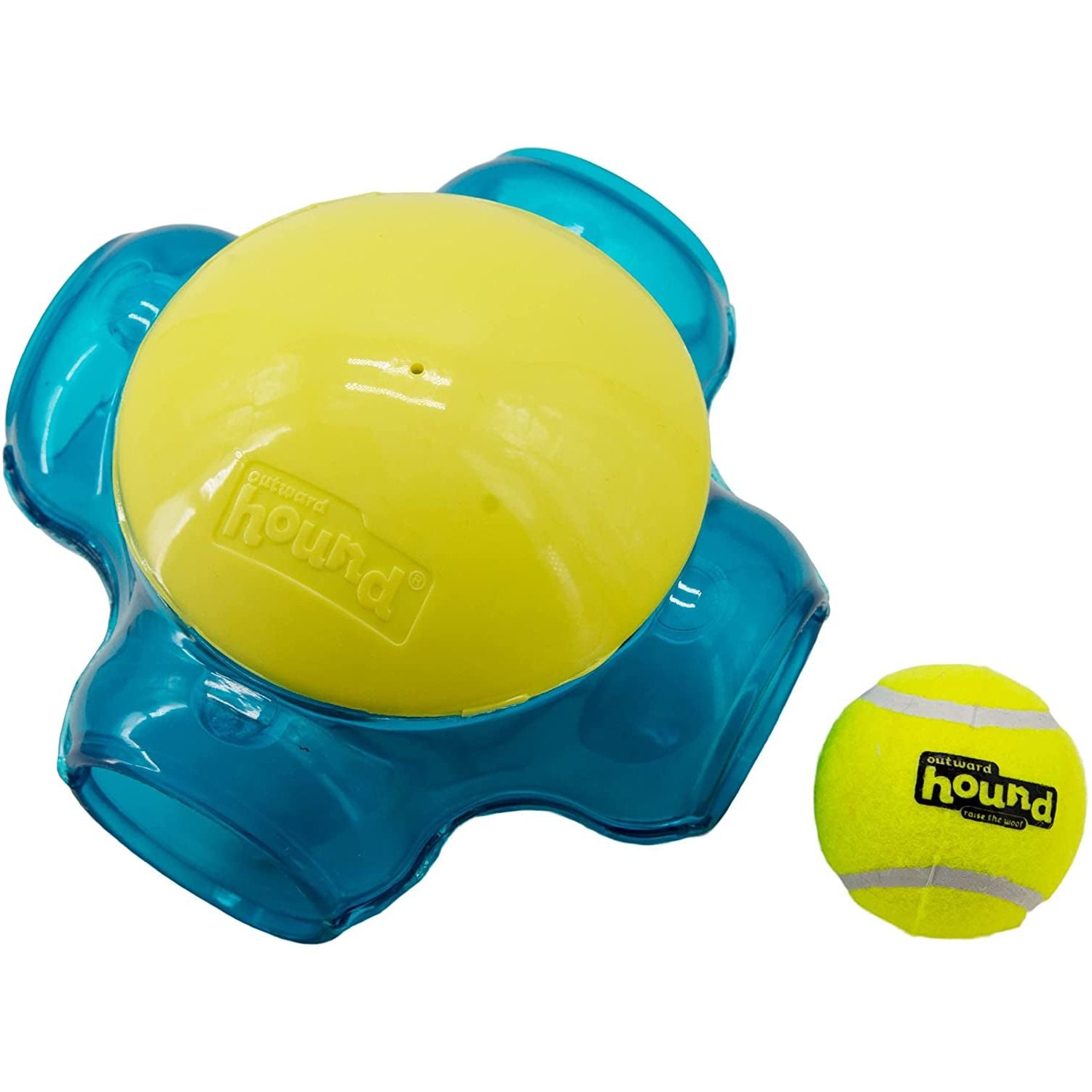 Outward Hound Squeaker Ballz Fetch Dog Toy, Medium - 4 Pack - HappyTails