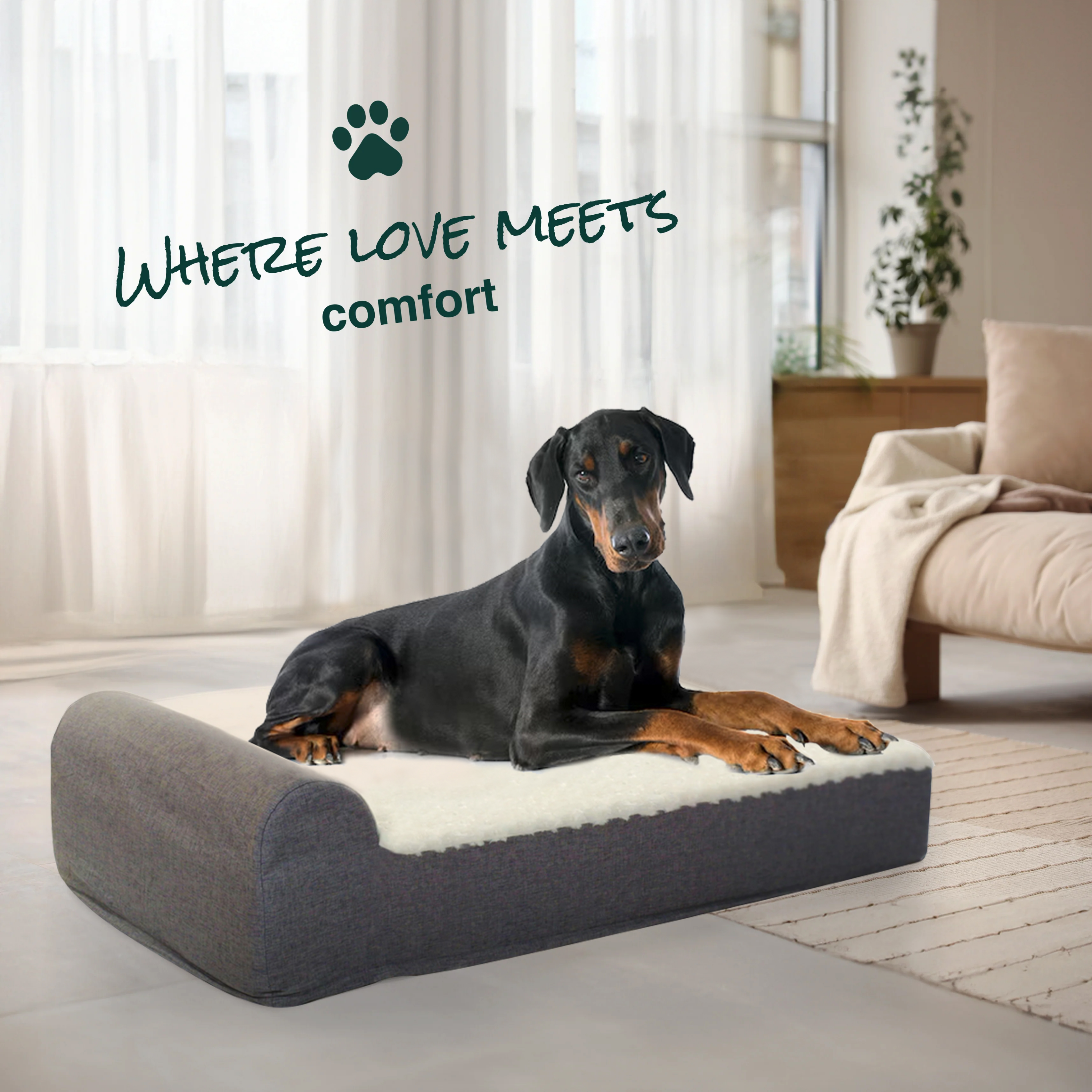 EachPaw Orthopedic Dog Bed