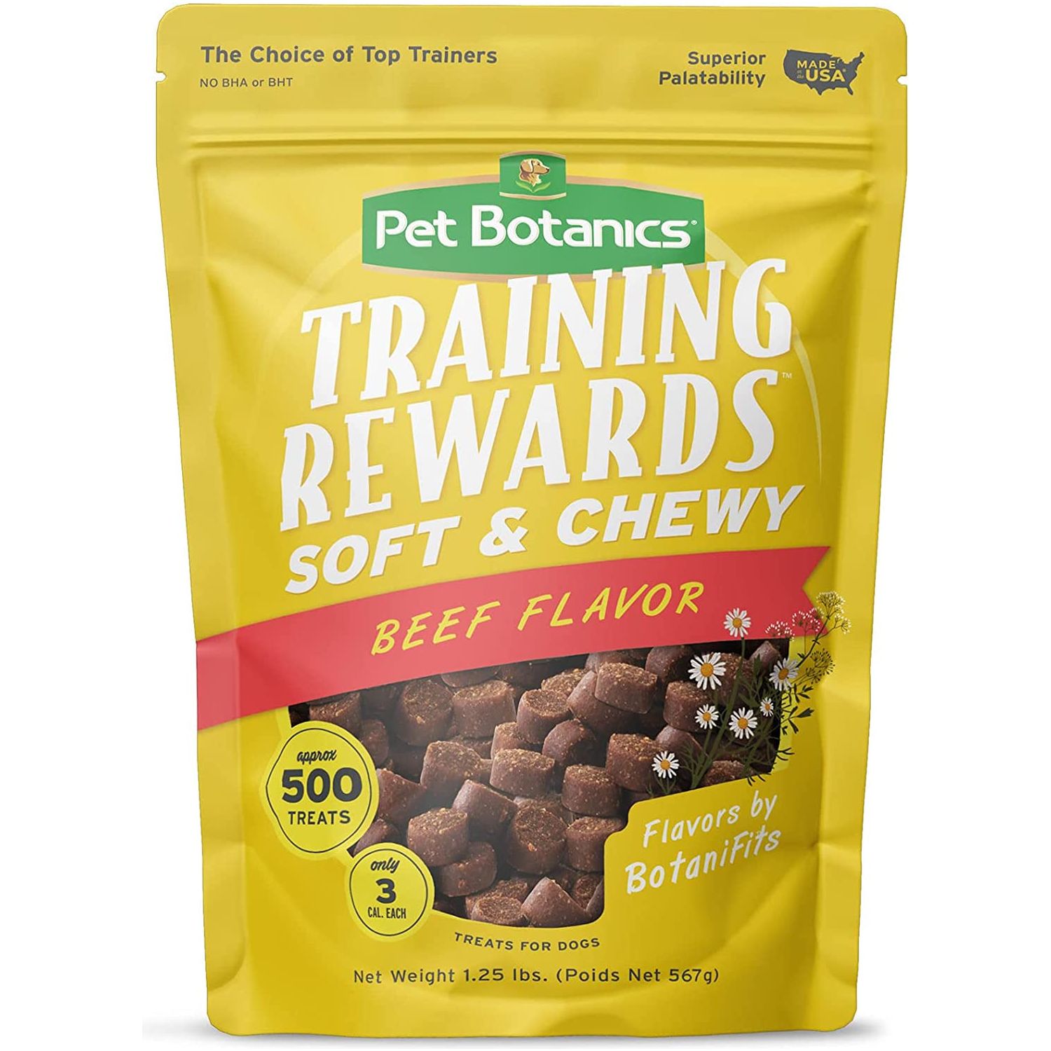 Pet Botanics Training Rewards Treats for Dogs, Made with Real Pork Liver, Focuses, Motivates, Rewards, Speeds up Learning Curve, No BHA, BHT, Ethoxyquin, Bacon, 20 Oz (1 Pack) - HappyTails