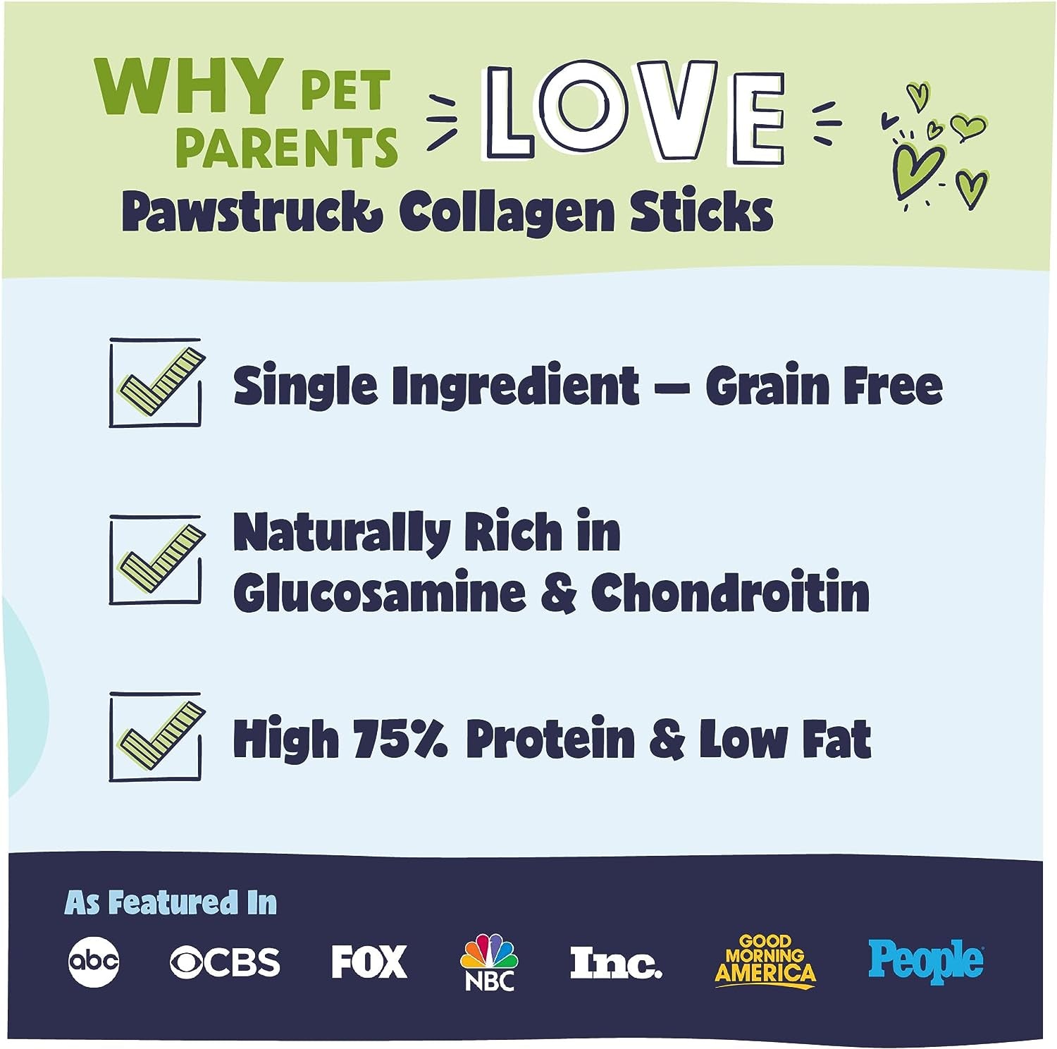 Pawstruck Natural Large 12" Beef Collagen Sticks for Dogs - Healthy Long Lasting Alternative to Traditional Rawhide - High Protein Treats W/Chondroitin & Glucosamine - 5 Count - Packaging May Vary