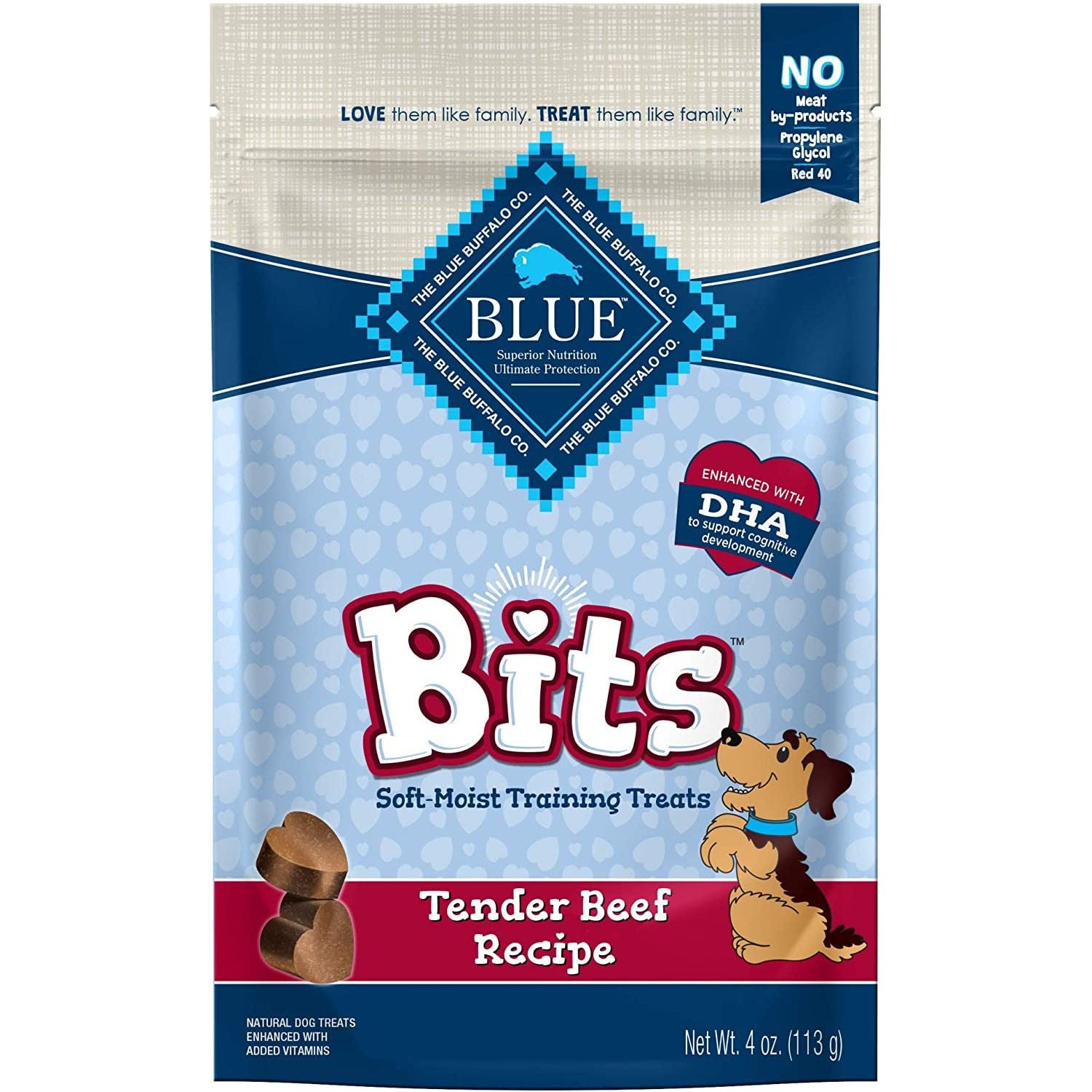 Blue Buffalo BLUE Bits Natural Soft-Moist Training Dog Treats, Chicken Recipe 19-Oz Bag - HappyTails