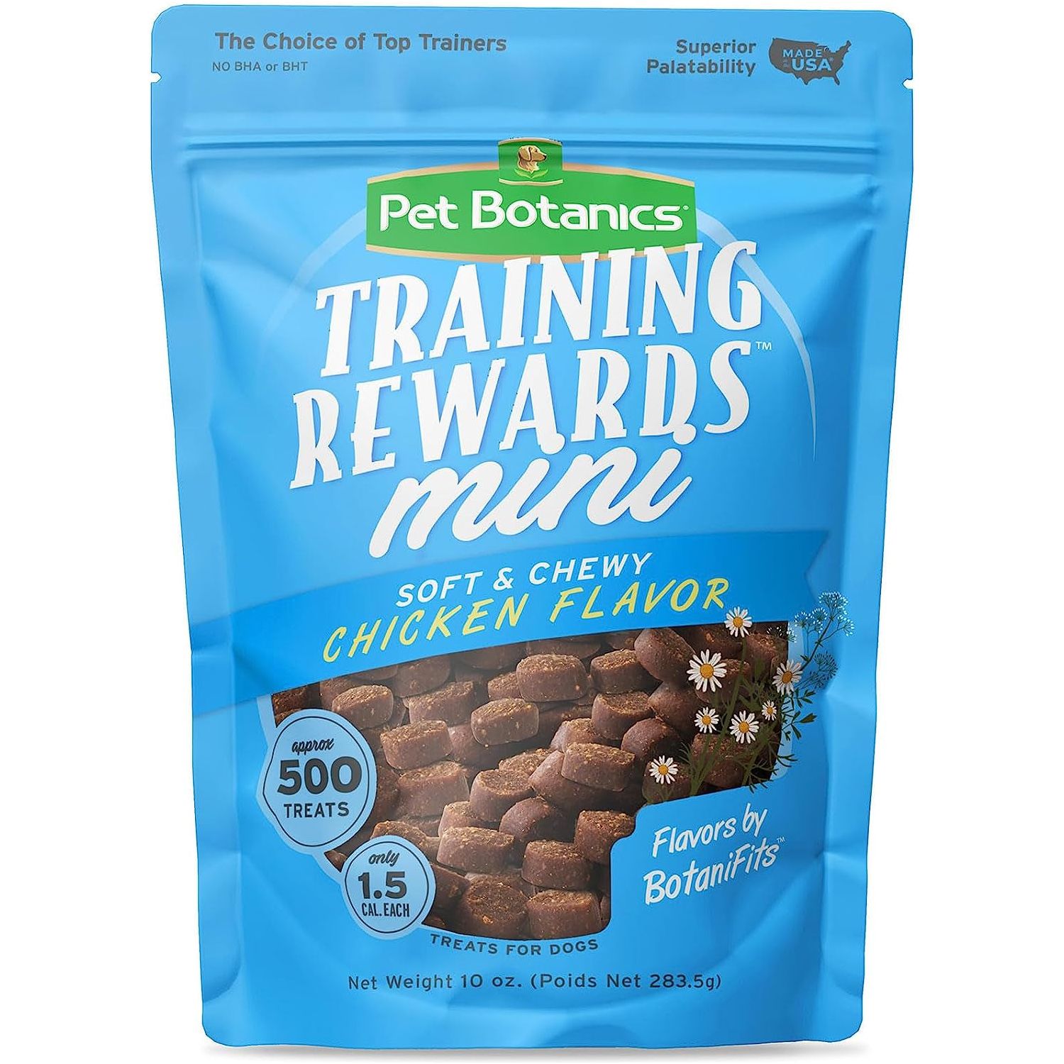 Pet Botanics Training Rewards Treats for Dogs, Made with Real Pork Liver, Focuses, Motivates, Rewards, Speeds up Learning Curve, No BHA, BHT, Ethoxyquin, Bacon, 20 Oz (1 Pack) - HappyTails