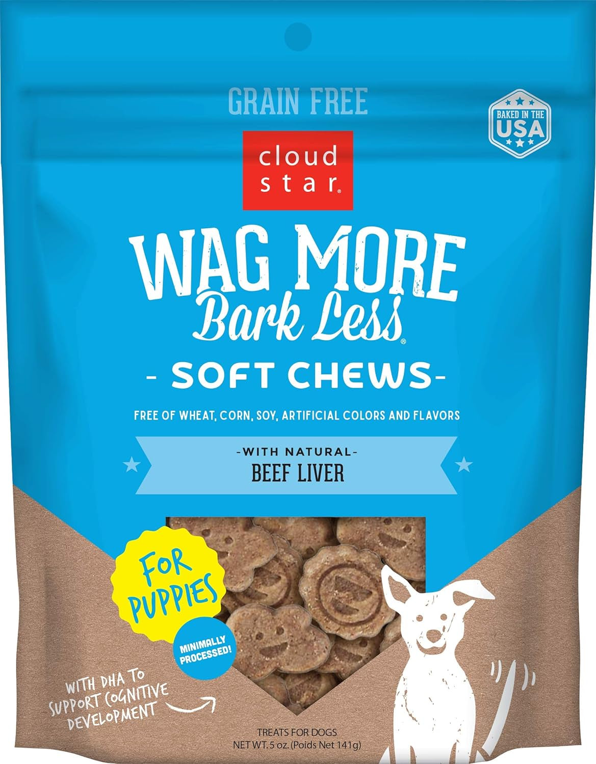 Buddy Biscuit Softies 5 Oz Pouch, Soft & Chewy, Natural Roasted Chicken Flavor Dog Treats, Oven Baked in the USA - HappyTails