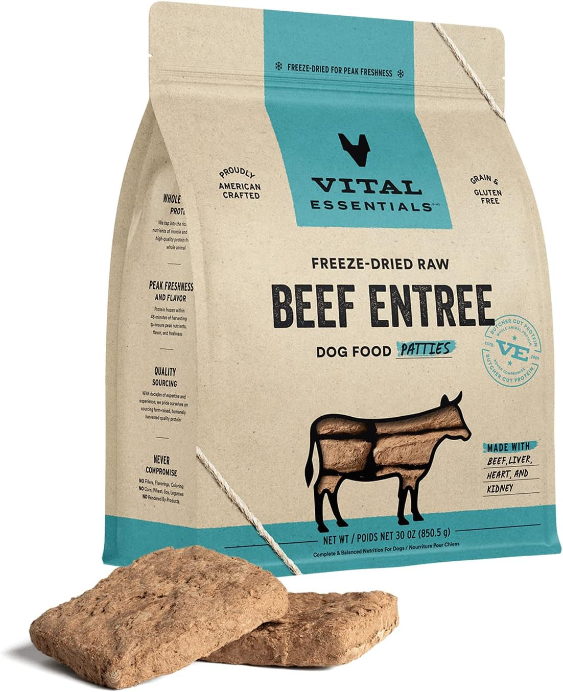 Vital Essentials Freeze Dried Raw Single Ingredient Dog Treats, Minnows, 2.5 Oz