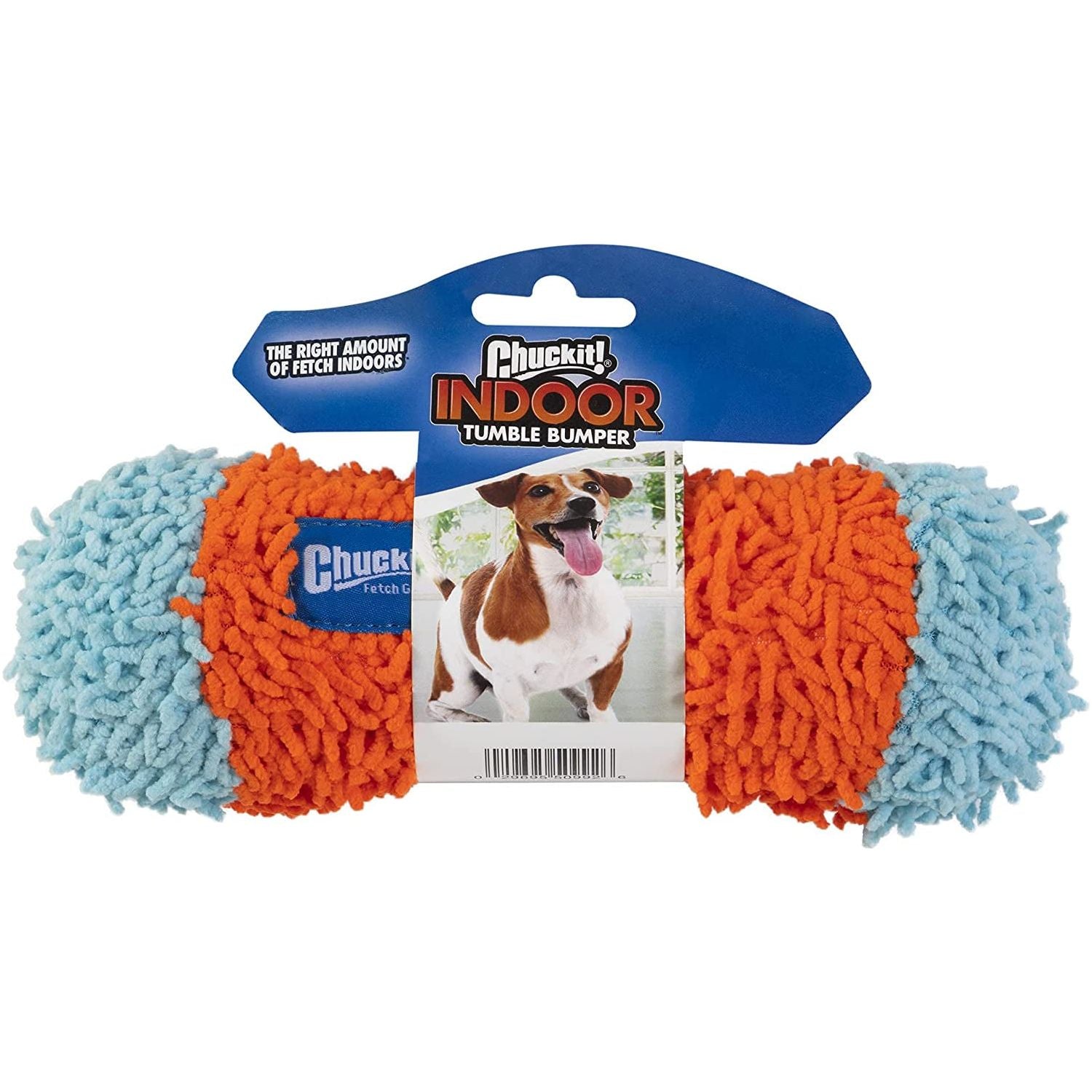 Chuckit! Indoor Fetch Ball Dog Toy (4.75 Inch), Orange and Blue - HappyTails