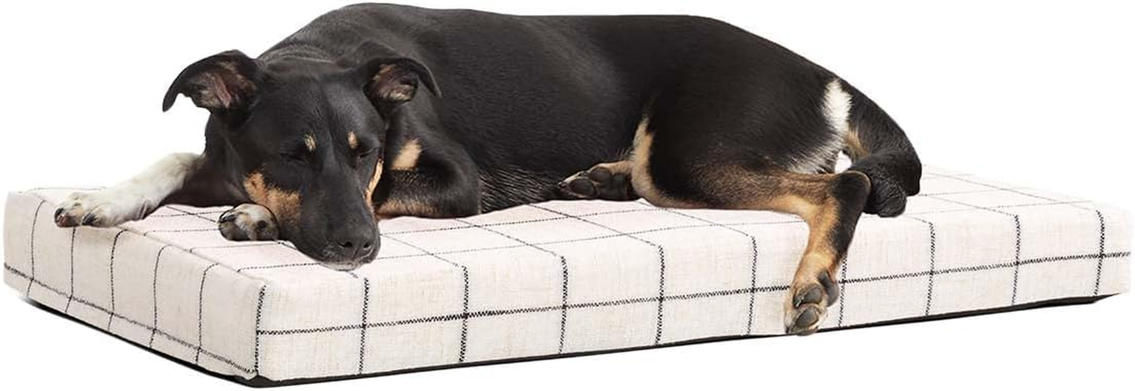 Barkbox Memory Foam Platform Dog Bed | Plush Mattress for Orthopedic Joint Relief (Medium, Grey)