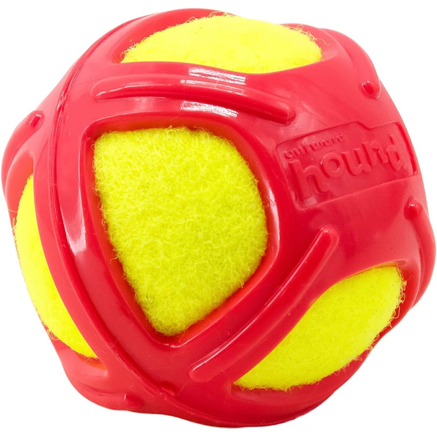 Outward Hound Squeaker Ballz Fetch Dog Toy, Medium - 4 Pack - HappyTails