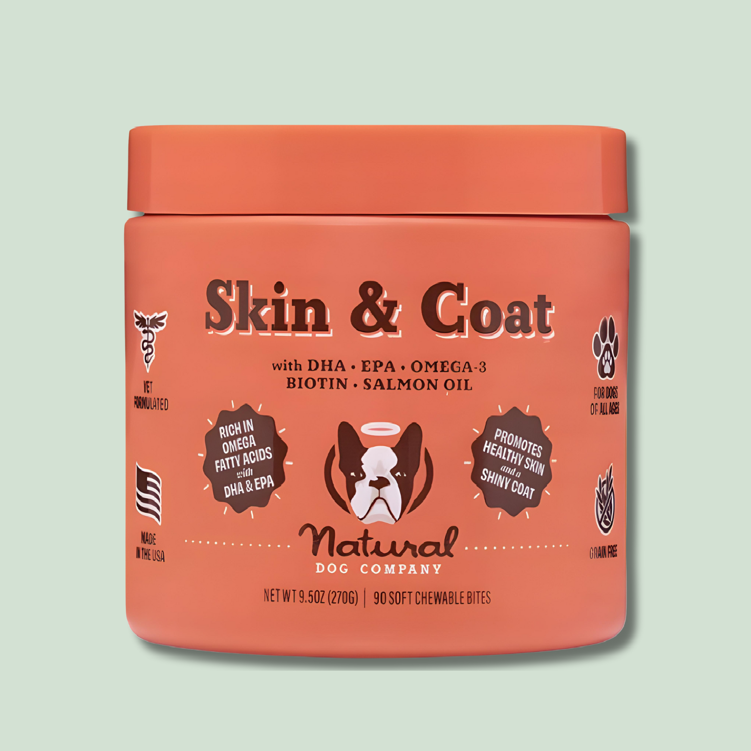 Natural Dog Skin & Coat Chews - EachPaw