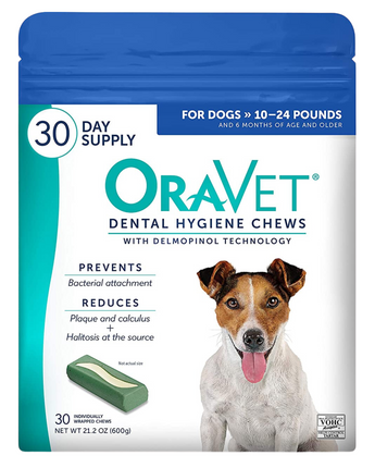 Oravet Hygiene Dental Chews - EachPaw