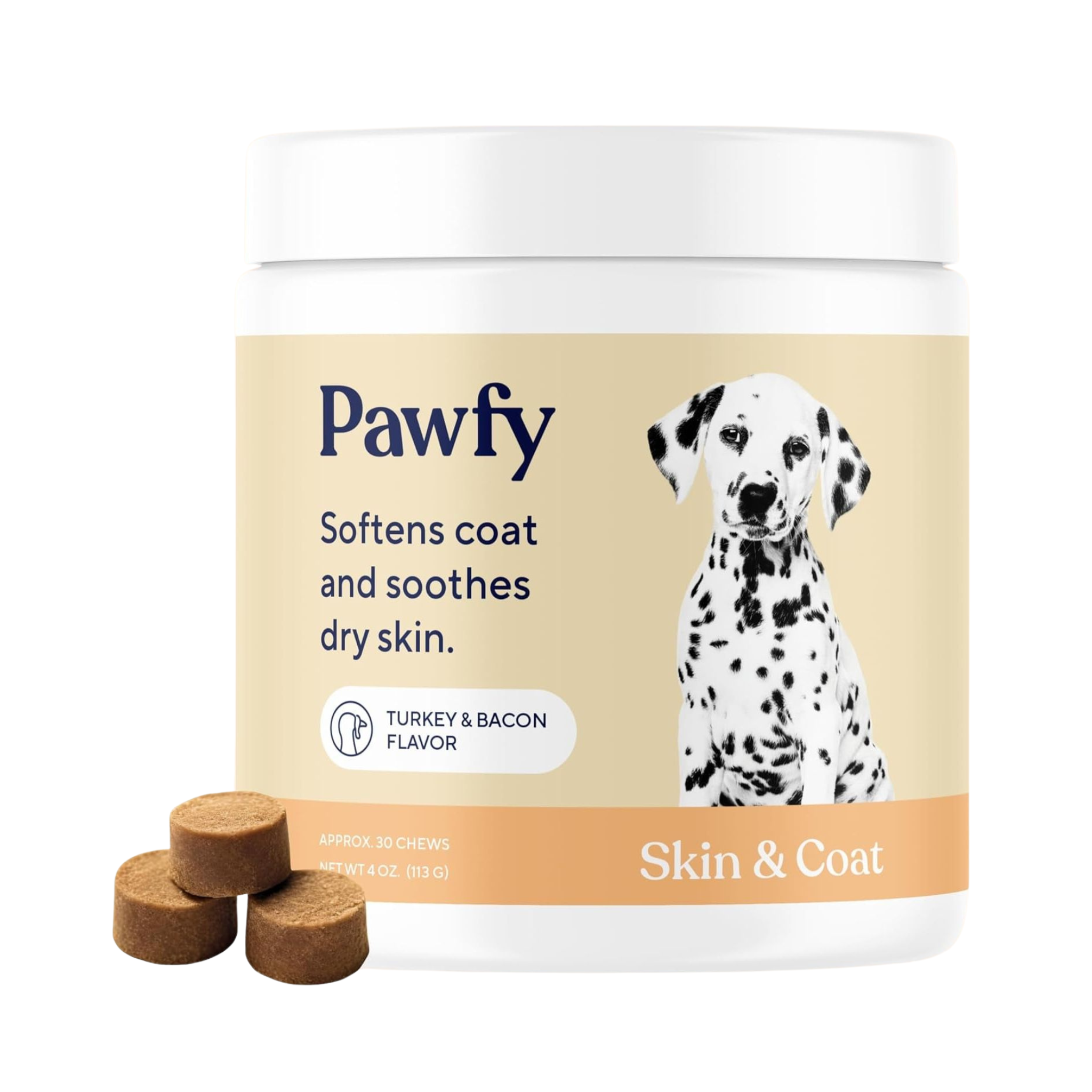 Pawfy Skin and Coat Chews - EachPaw