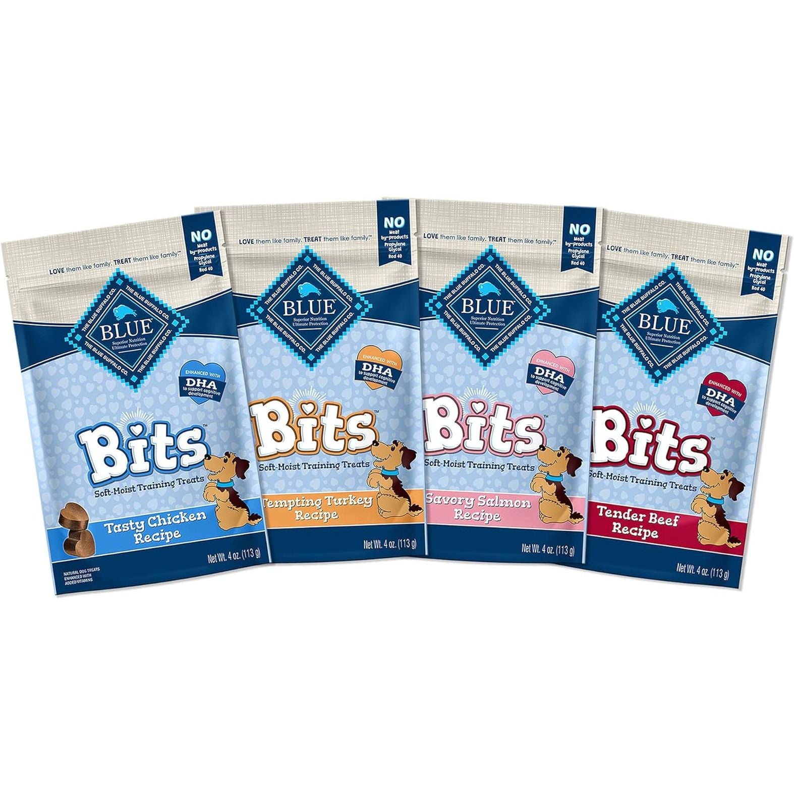 Blue Buffalo BLUE Bits Natural Soft-Moist Training Dog Treats, Chicken Recipe 19-Oz Bag - HappyTails