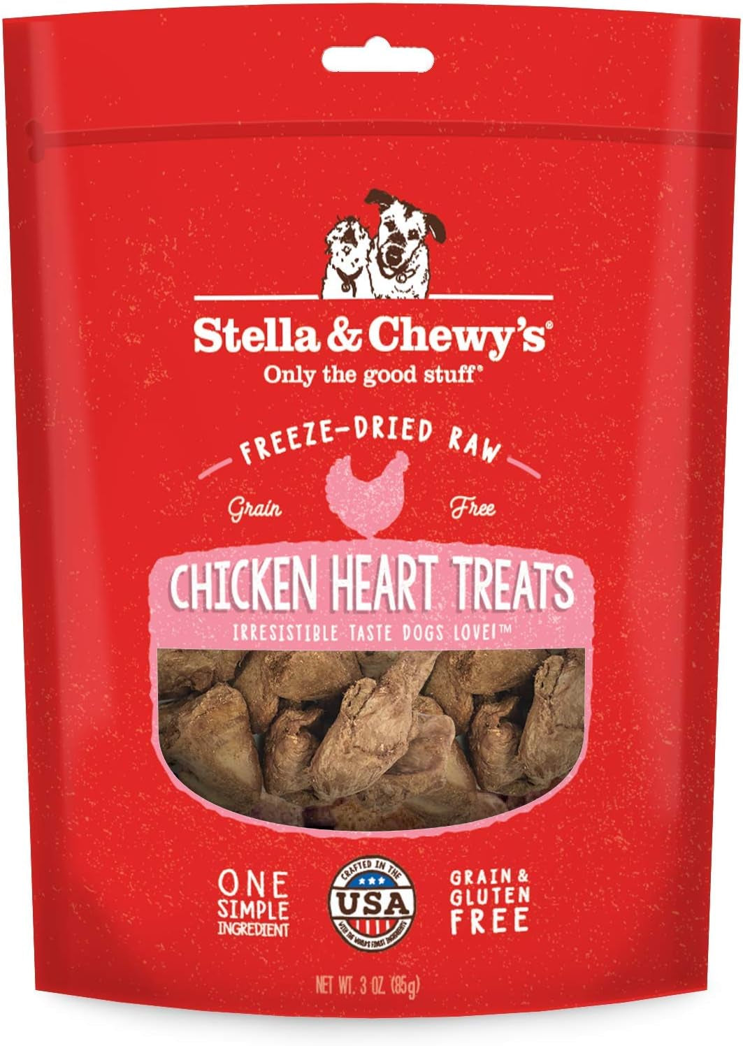 Stella & Chewy'S Freeze-Dried Raw Single Ingredient Lamb Liver Treats, 3 Oz. Bag