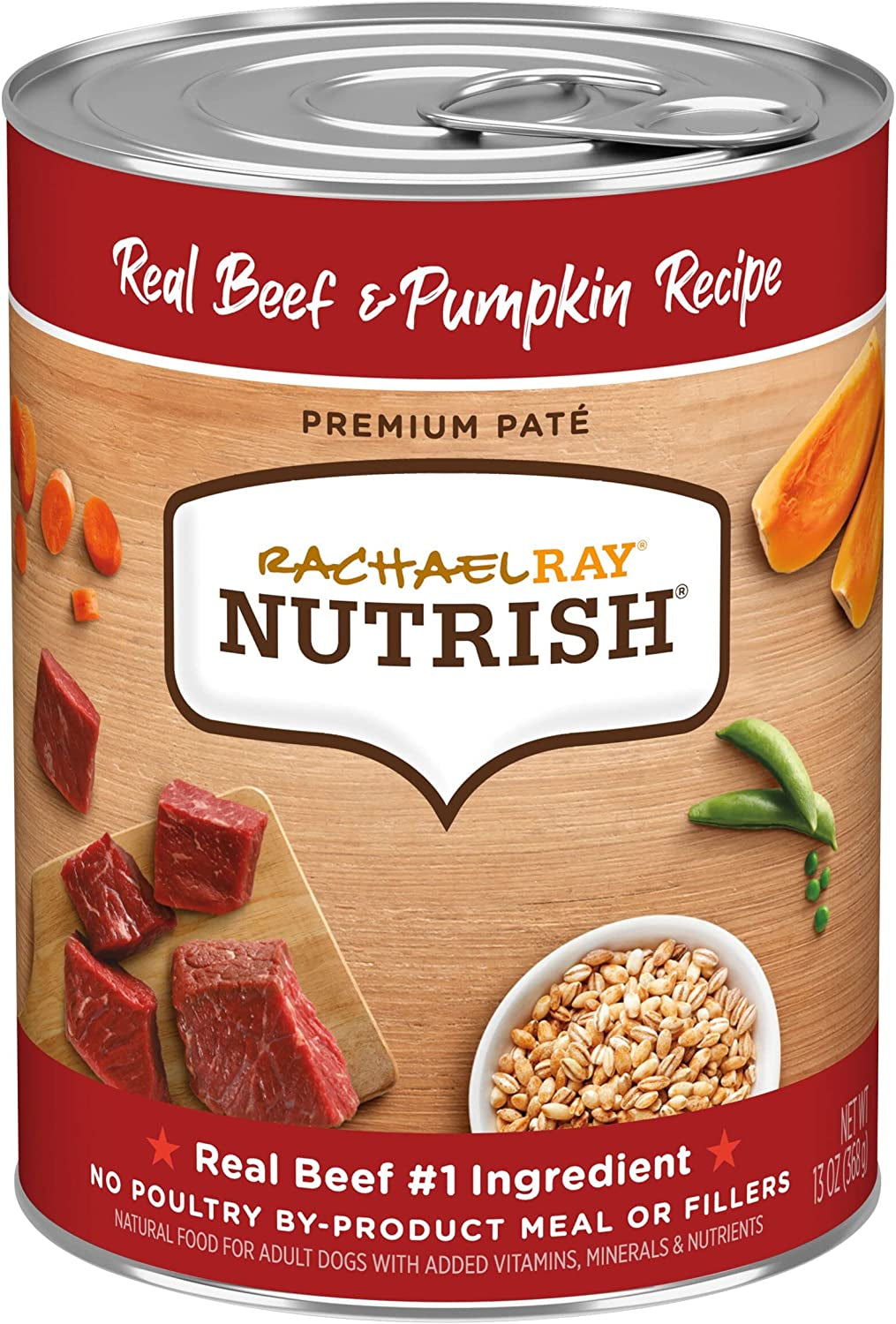 Rachael Ray Nutrish Gentle Digestion Premium Pate Wet Dog Food, Real Chicken, Pumpkin & Salmon, 13 Ounce Can (Pack of 12)