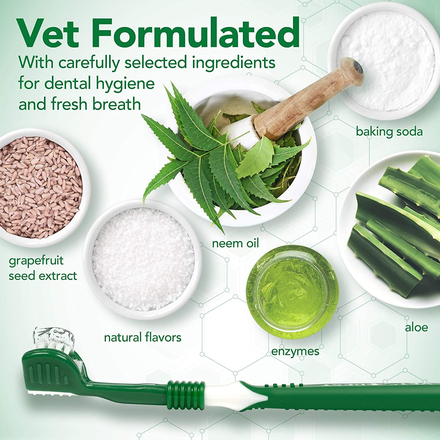 Vet'S Best Dog Toothbrush & Toothpaste Kit - Natural Ingredients Reduce Plaque, Whiten Teeth, Freshen Breath