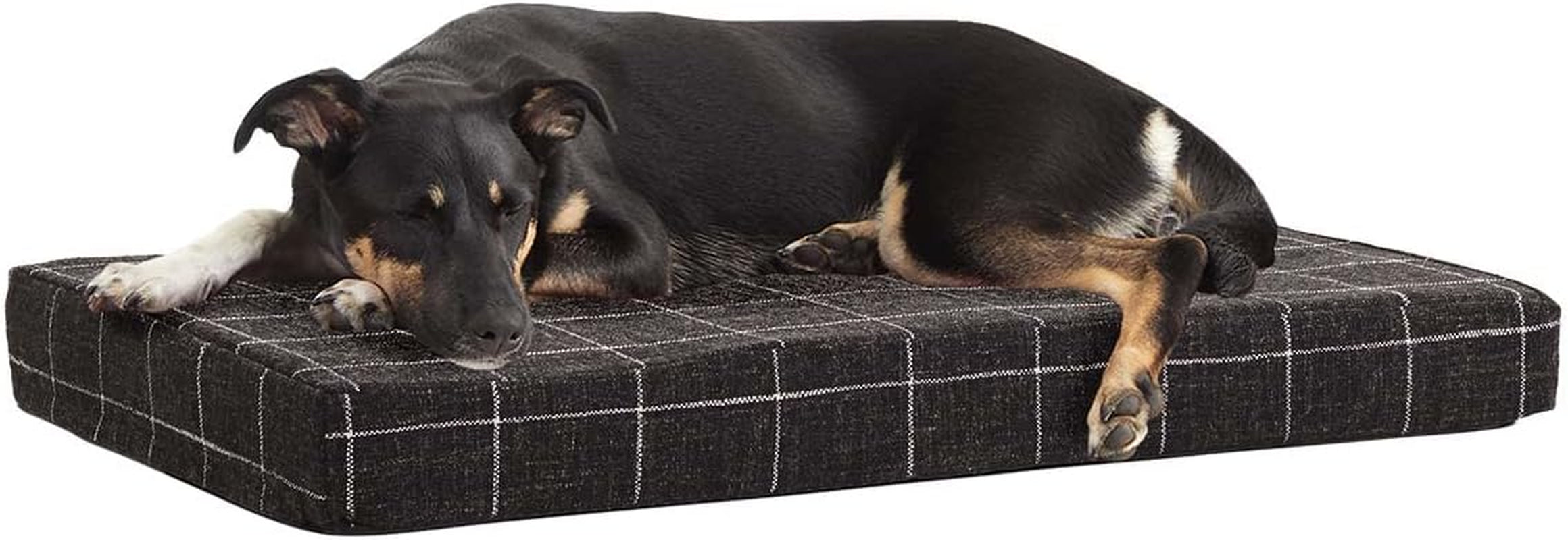 Barkbox Memory Foam Platform Dog Bed | Plush Mattress for Orthopedic Joint Relief (Medium, Grey)