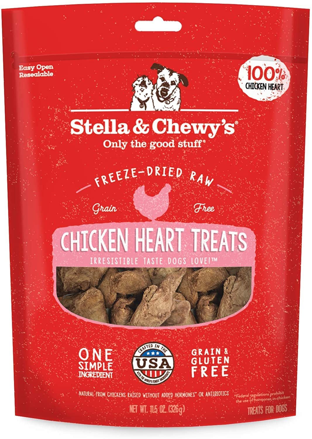 Stella & Chewy'S Freeze-Dried Raw Single Ingredient Lamb Liver Treats, 3 Oz. Bag