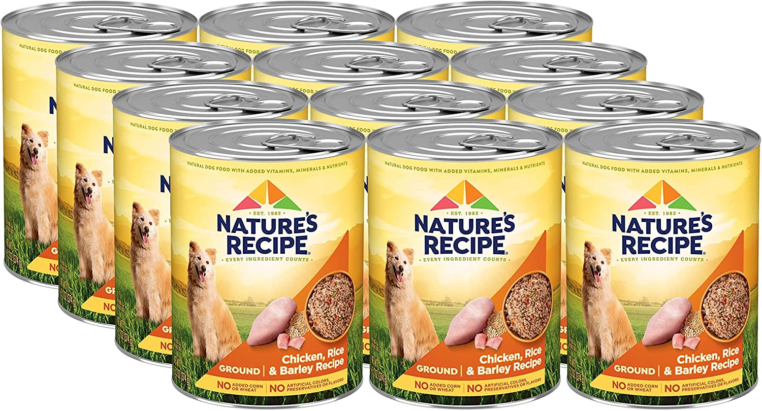 Nature’S Recipe Stew Lamb, Rice & Barley Recipe Wet Dog Food, 13.2 Oz. Can, 12 Count