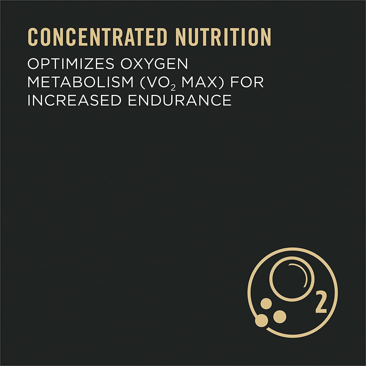 A black and gold nutrition label.