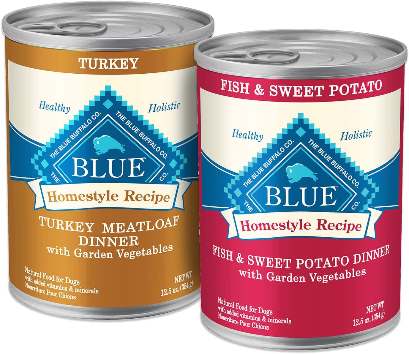 Blue Buffalo Homestyle Recipe Natural Adult Wet Dog Food, Chicken 12.5 Oz Cans (Pack of 12)