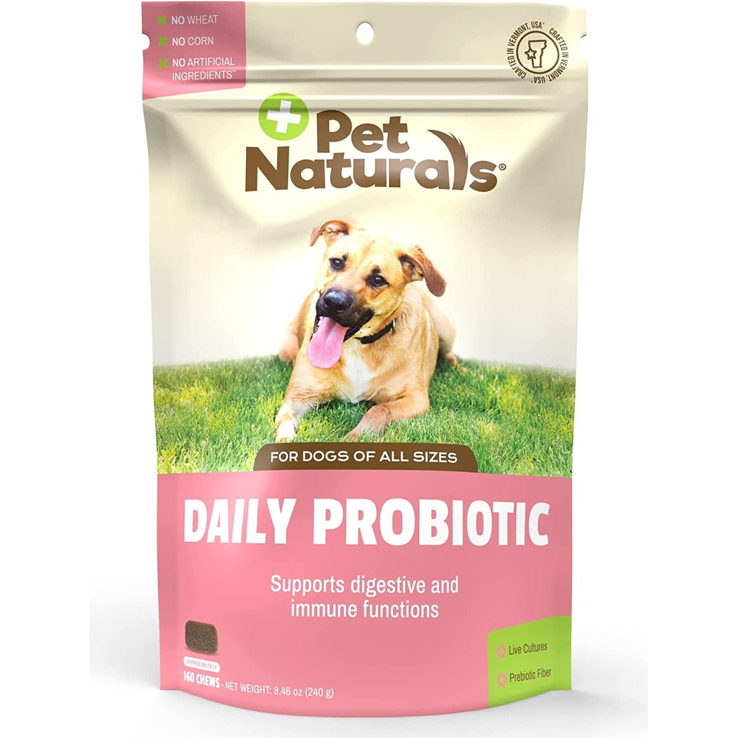 Pet Naturals Daily Probiotic, Digestive Support for Dogs, Duck Flavor, 60 Chews - HappyTails