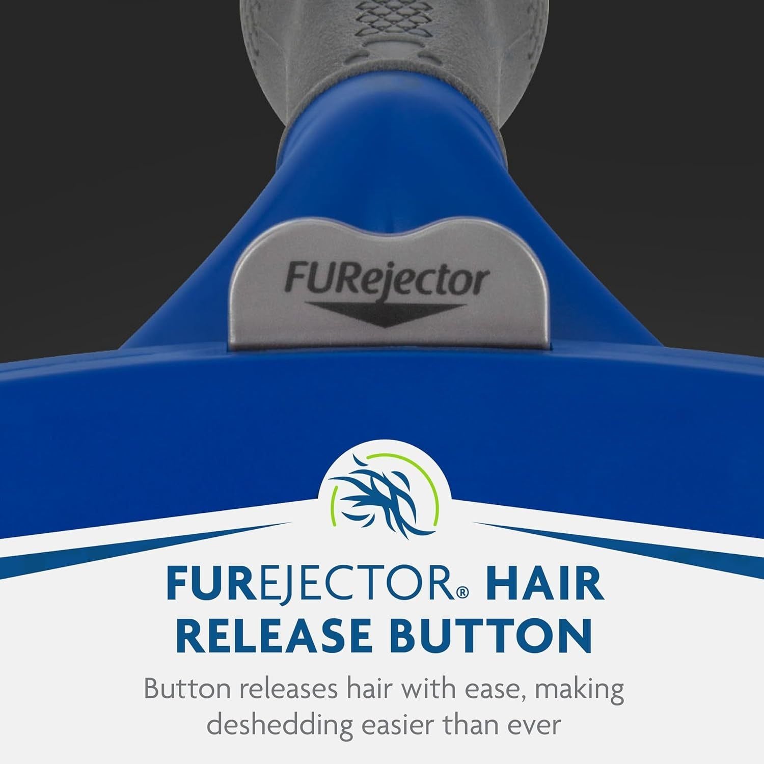 Furminator Undercoat Deshedding Tool for Dogs, Deshedding Brush for Dogs, Removes Loose Hair and Combats Dog Shedding,Blue - HappyTails