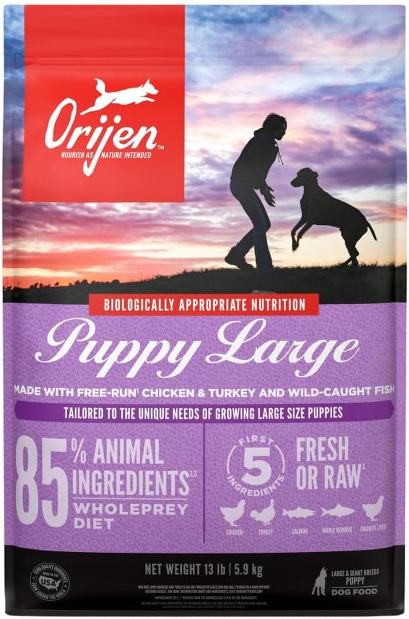 ORIJEN REGIONAL RED Dry Dog Food, Grain Free and Poultry Free Dog Food, Fresh or Raw Ingredients, 13Lb