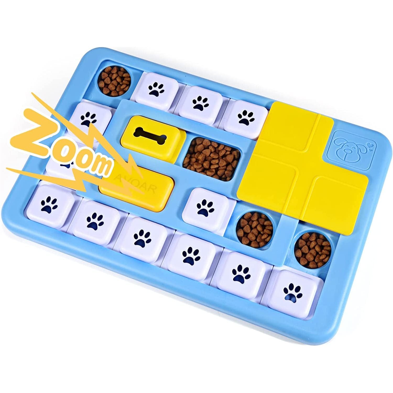 Interactive Dog Puzzle Toys for Large Medium Small Smart Dogs, Squeaky Enrichment Mentally Stimulation Toys for Training, Dog Treat Chew Toy for Puppy&Cats - HappyTails