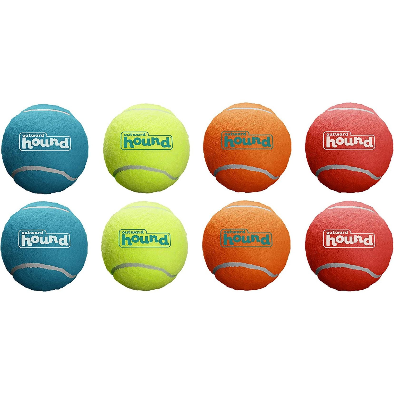 Outward Hound Squeaker Ballz Fetch Dog Toy, Medium - 4 Pack - HappyTails