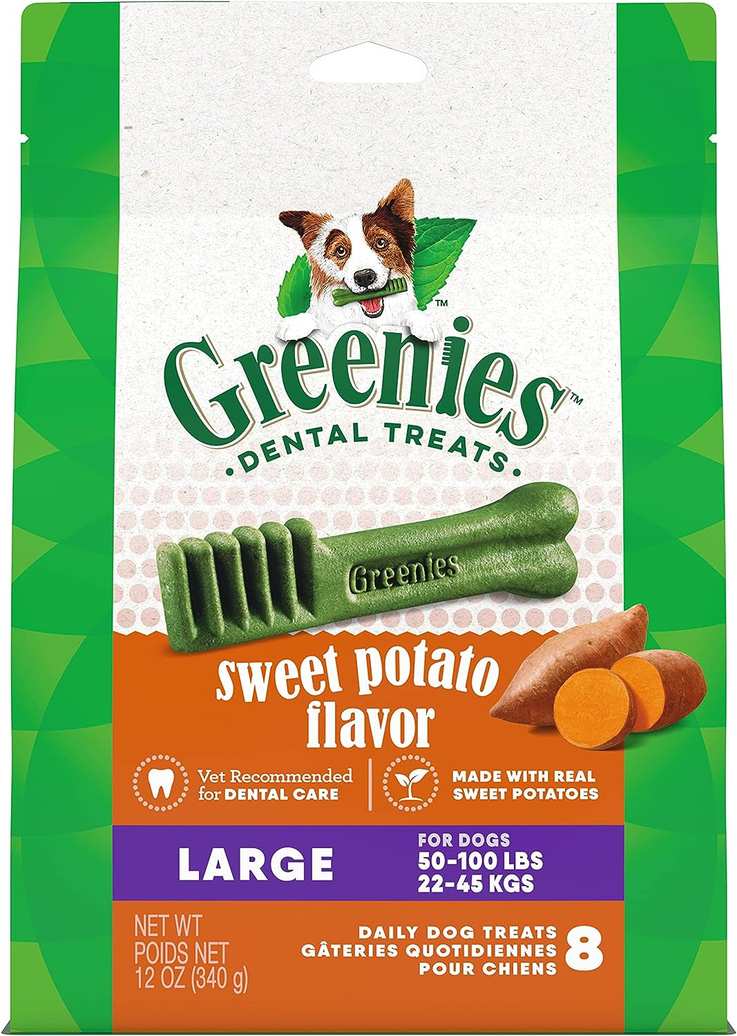 Greenies Original Regular Natural Dog Dental Care Chews Oral Health Dog Treats, 36 Count (Pack of 1) - HappyTails