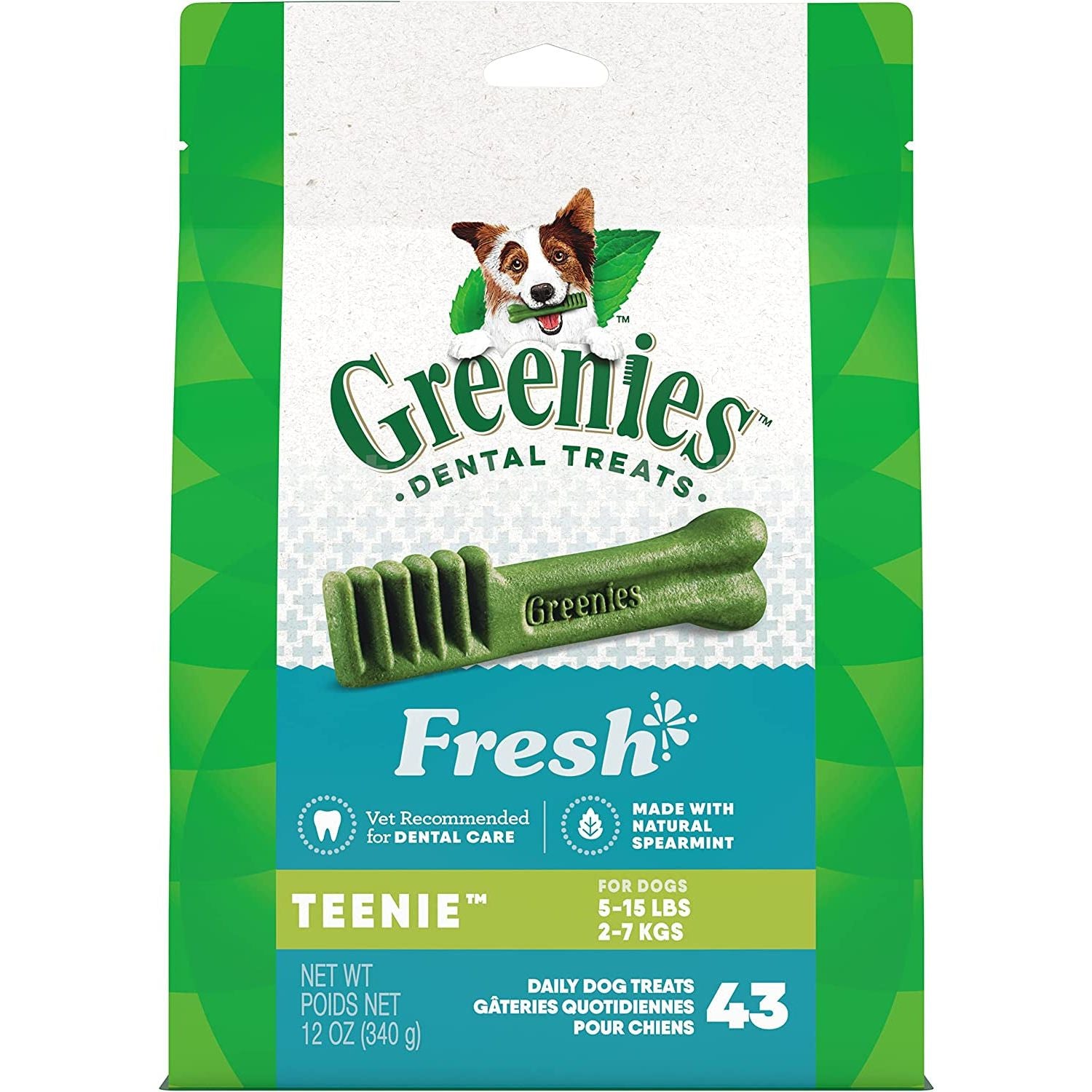 Greenies Original Regular Natural Dog Dental Care Chews Oral Health Dog Treats, 36 Count (Pack of 1) - HappyTails