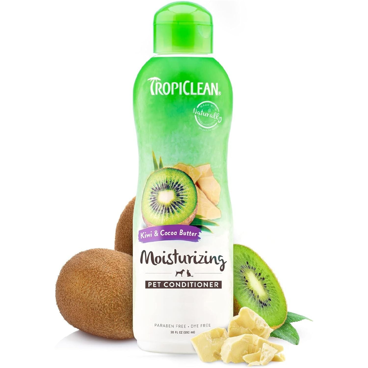 Tropiclean Medicated Dog Shampoo for Allergies and Itching | Tea Tree & Oatmeal | Pet Shampoo Derived from Natural Ingredients for Sensitive Skin | Made in the USA | 20 Oz. - HappyTails