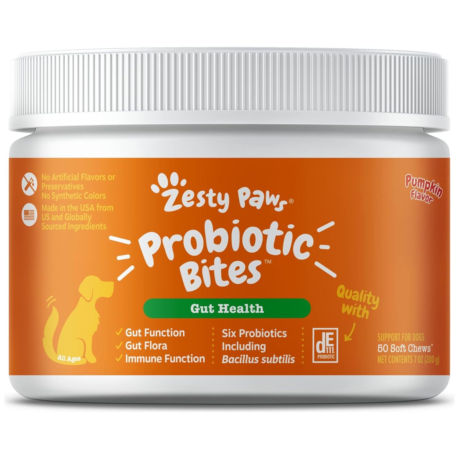 Zesty Paws Probiotics for Dogs Soft Chew With Digestive Enzymes - HappyTails