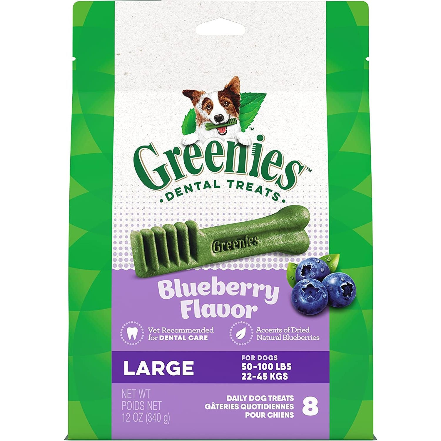 Greenies Original Regular Natural Dog Dental Care Chews Oral Health Dog Treats, 36 Count (Pack of 1) - HappyTails