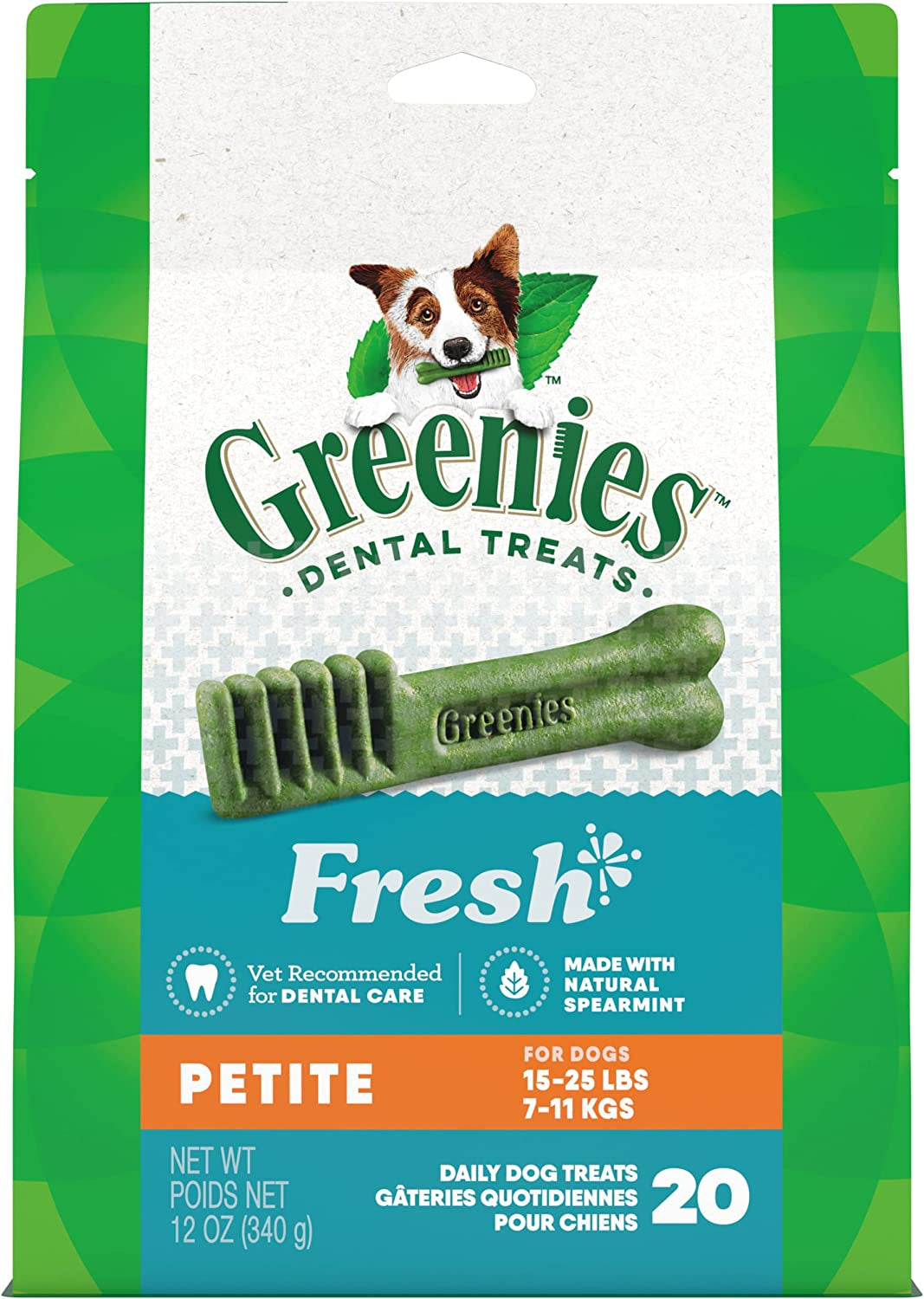 Greenies Original Regular Natural Dog Dental Care Chews Oral Health Dog Treats, 36 Count (Pack of 1) - HappyTails