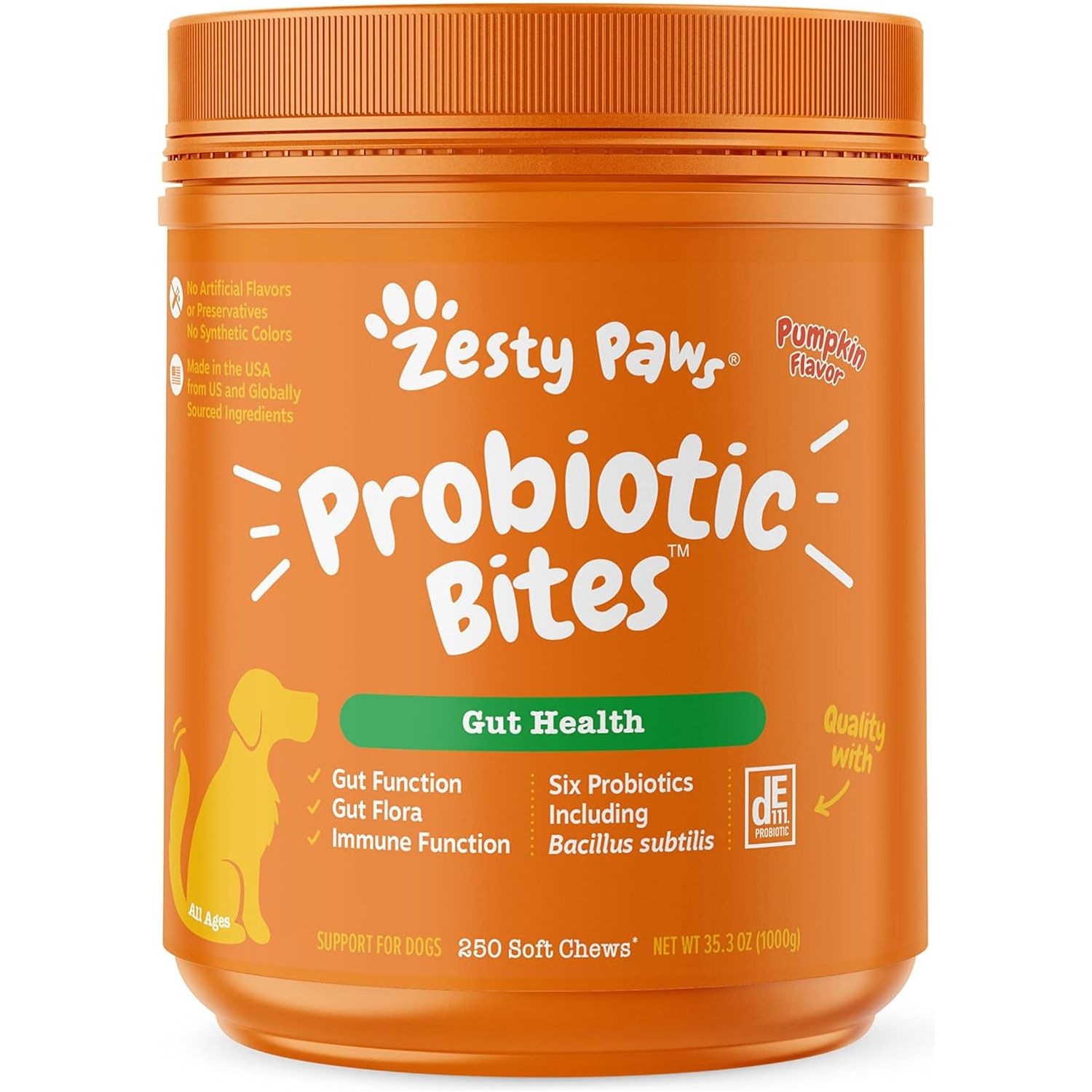 Zesty Paws Probiotics for Dogs Soft Chew With Digestive Enzymes - HappyTails